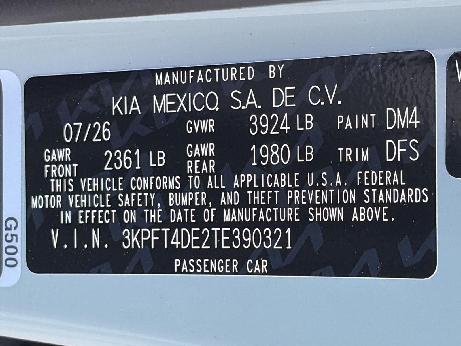 2026 Kia K4 LX Sedan