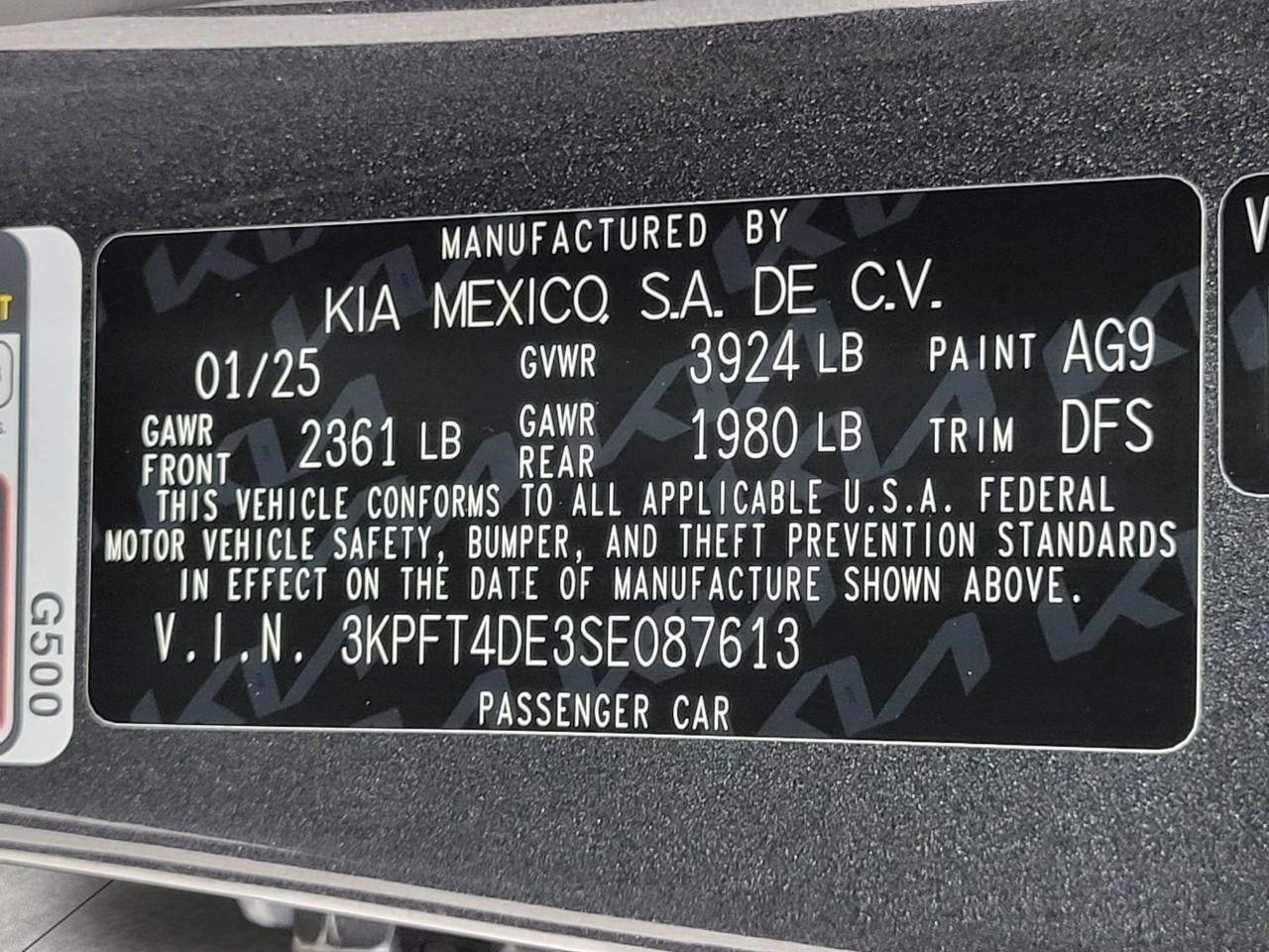 2025 Kia K4 LXS FWD