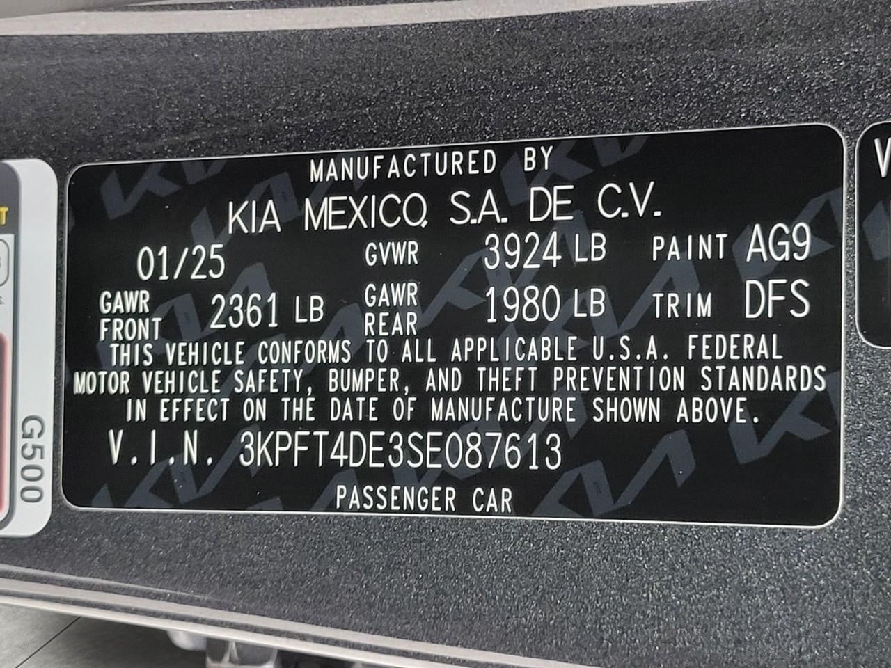 2025 Kia K4 LXS FWD