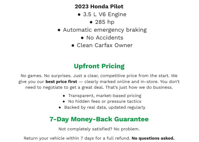 2023 Honda Pilot LX AWD