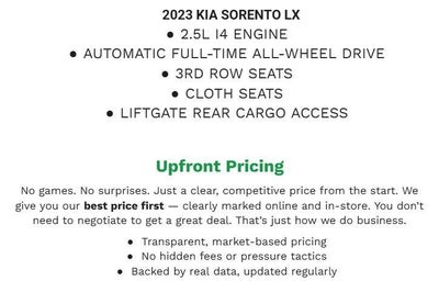 2023 Kia Sorento LX AWD
