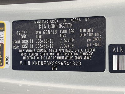 2025 Kia Carnival SX FWD