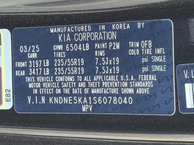 2025 Kia Carnival Hybrid SX FWD