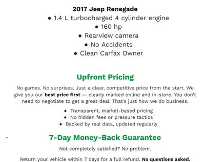 2017 Jeep Renegade Latitude 4x4