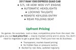 2017 RAM 1500 Express 4x4 Quad Cab 6'4 Box