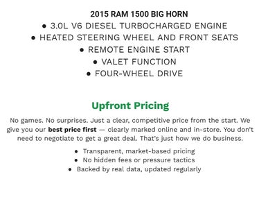 2015 RAM 1500 Big Horn