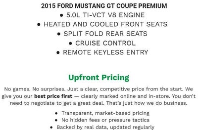 2015 Ford Mustang 2dr Fastback GT Premium