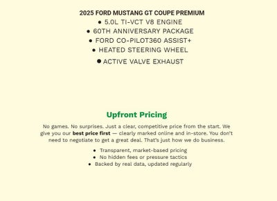 2025 Ford Mustang GT Premium Fastback