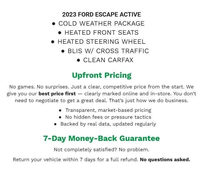 2023 Ford Escape Active