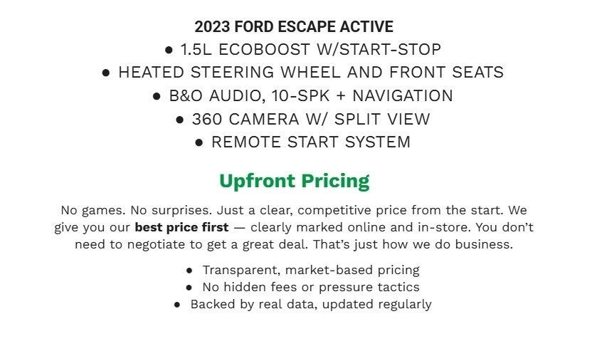 2023 Ford Escape Active