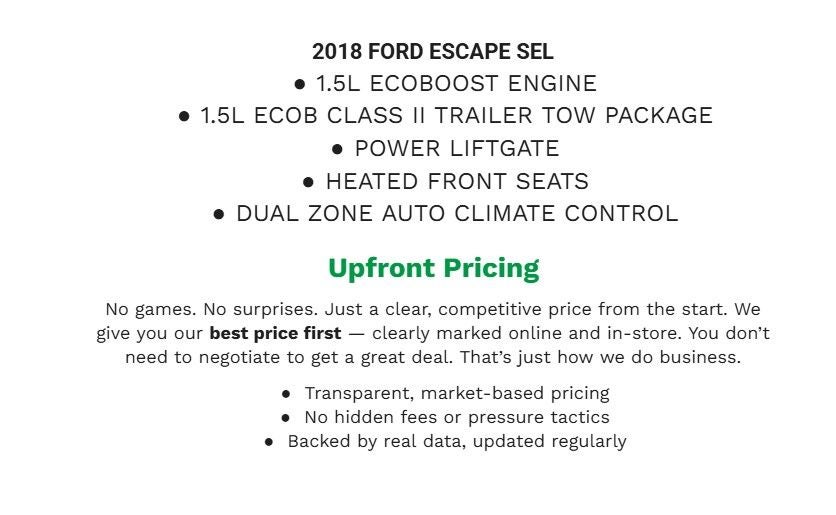 2018 Ford Escape SEL