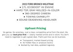 2022 Ford Bronco Wildtrak