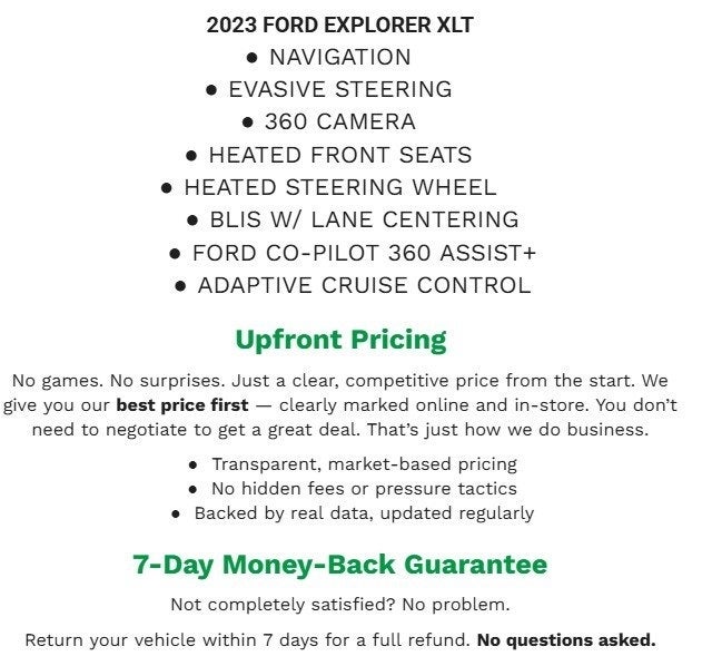 2023 Ford Explorer XLT