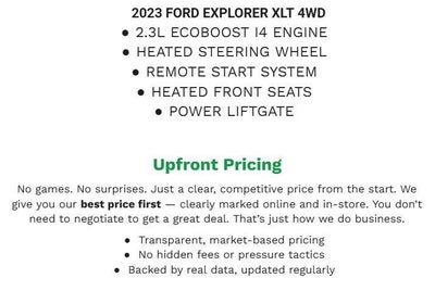 2023 Ford Explorer XLT 4WD