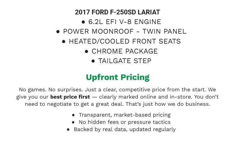2017 Ford F-250SD Lariat