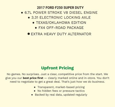 2017 Ford SUPER DUTY F-250 SRW XLT