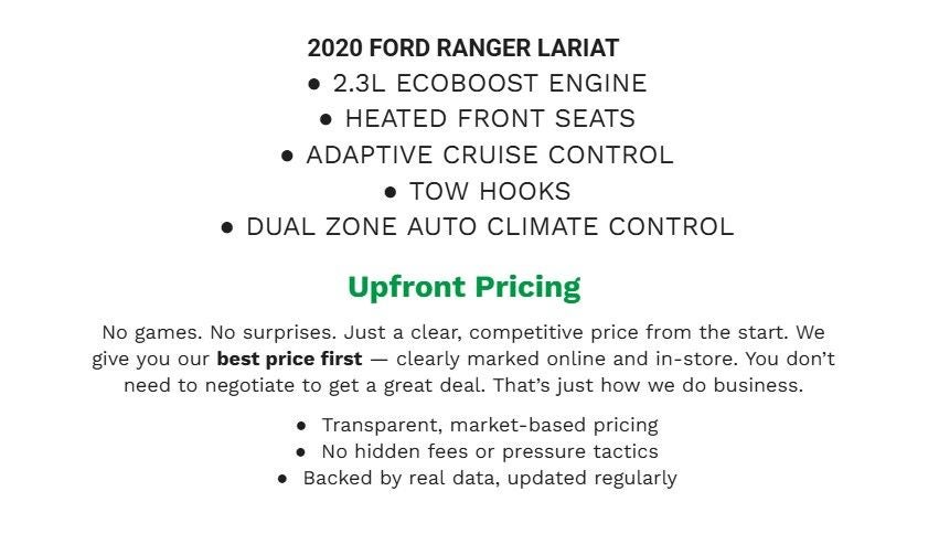 2020 Ford Ranger Lariat