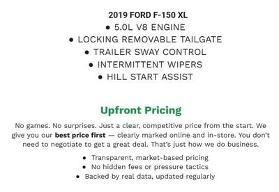 2019 Ford F-150 XL 4WD SuperCrew 5.5' Box