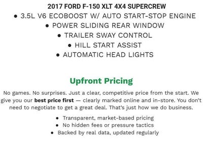 2017 Ford F-150 XL 4WD SuperCrew 5.5' Box