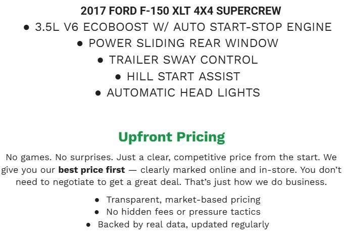 2017 Ford F-150 XL 4WD SuperCrew 5.5' Box