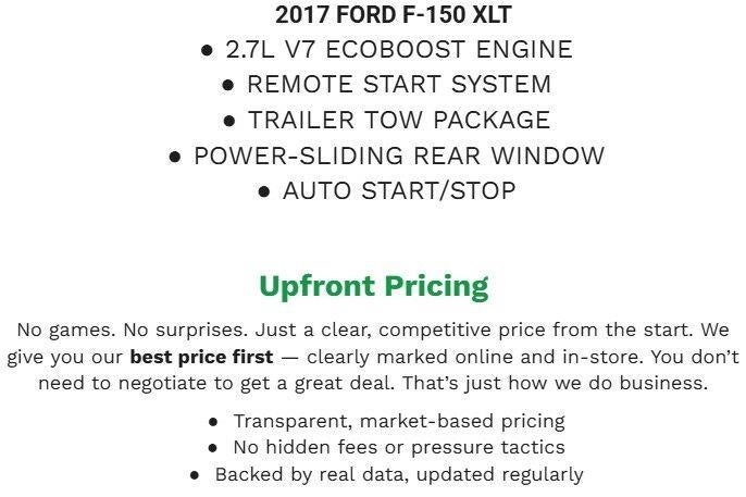 2017 Ford F-150 XLT 4WD SuperCrew 5.5' Box