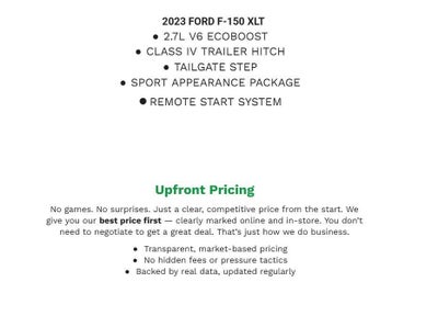 2023 Ford F-150 XLT 4WD SuperCrew 5.5' Box