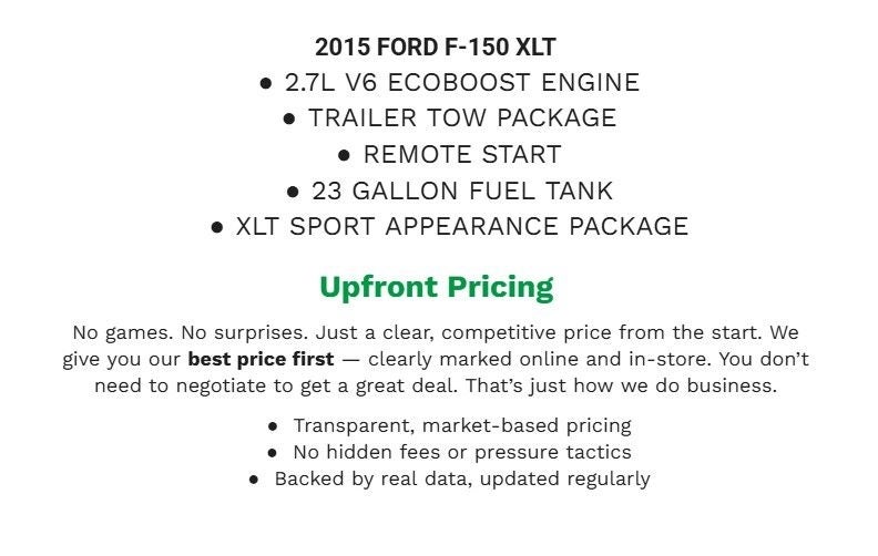 2015 Ford F-150 XLT