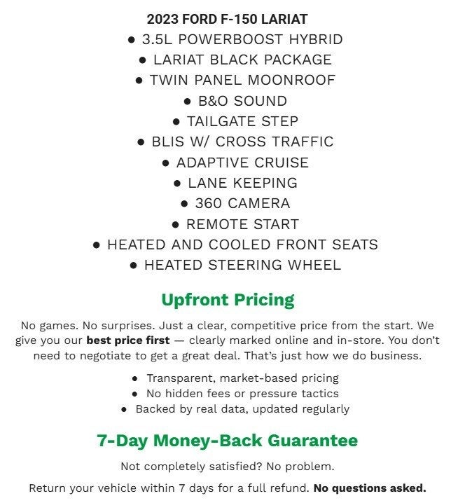 2023 Ford F-150 Lariat