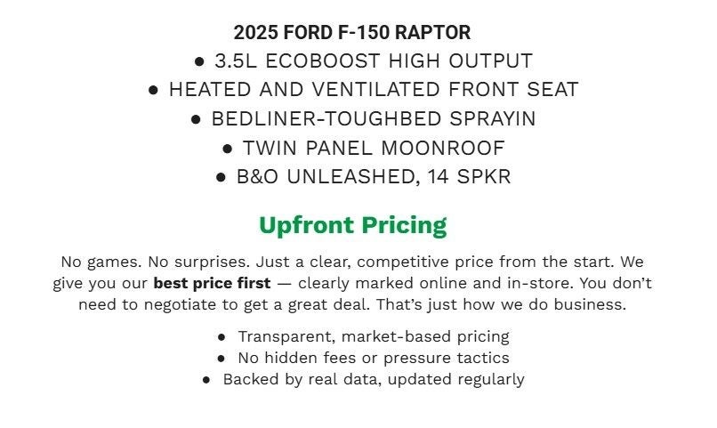 2025 Ford F-150 Raptor