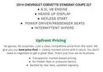 2014 Chevrolet Corvette Stingray 2dr Cpe w/2LT