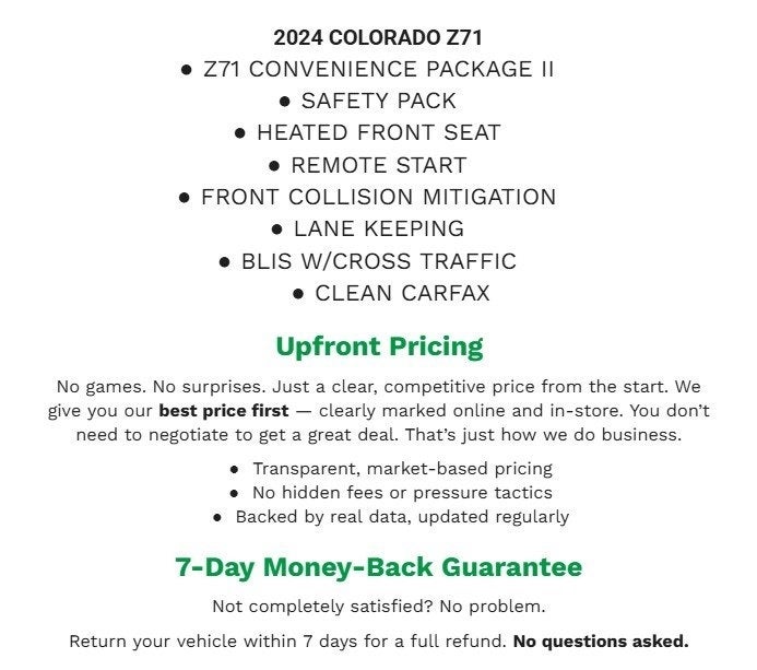 2024 Chevrolet Colorado Z71