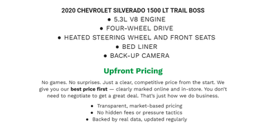 2020 Chevrolet Silverado 1500 LT Trail Boss
