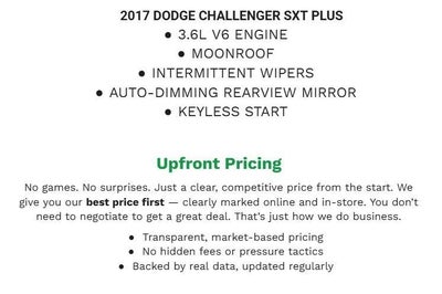 2017 Dodge Challenger SXT Coupe