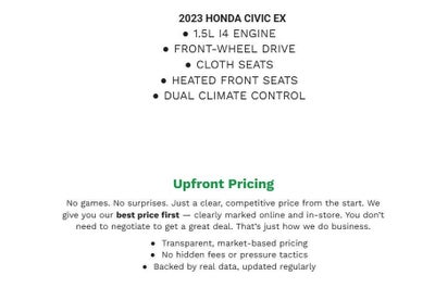 2023 Honda Civic Sedan EX CVT