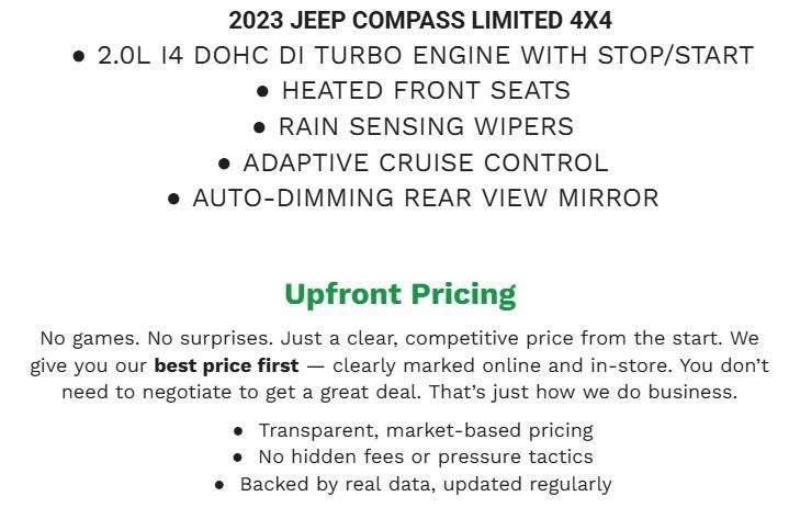 2023 Jeep Compass Limited 4x4
