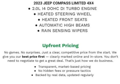 2023 Jeep Compass Limited 4x4