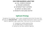 2022 Ford Maverick Lariat FWD SuperCrew