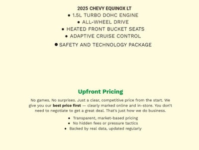 2025 Chevrolet Equinox AWD 4dr LT w/2LT