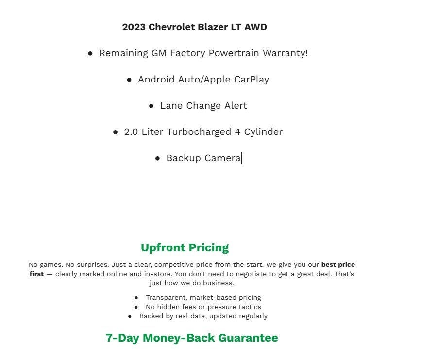 2023 Chevrolet Blazer LT