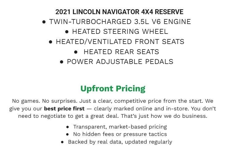 2021 Lincoln Navigator Reserve