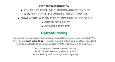 2025 Nissan Rogue SV