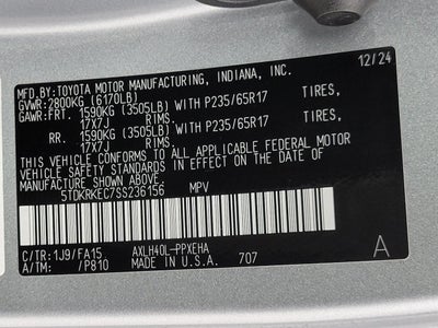 2025 Toyota Sienna LE 8 Passenger