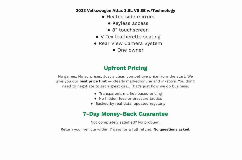 2023 Volkswagen Atlas 3.6L V6 SE w/Technology 4MOTION