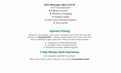 2023 Volkswagen Tiguan 2.0T SE 4MOTION