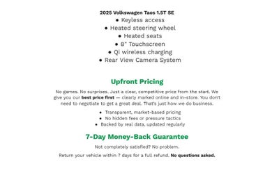 2025 Volkswagen Taos SE 4MOTION