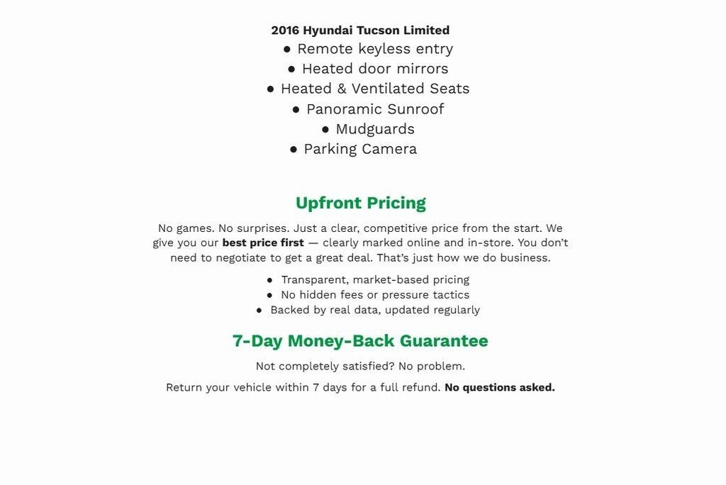 2016 Hyundai TUCSON AWD 4dr Sport