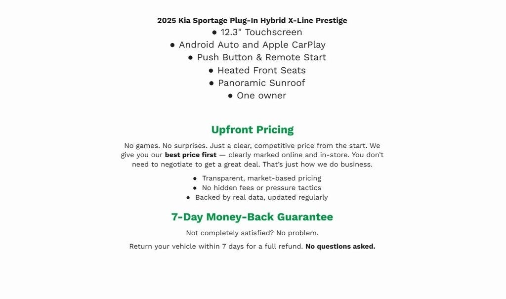 2025 Kia Sportage Plug-In Hybrid X-Line Prestige AWD