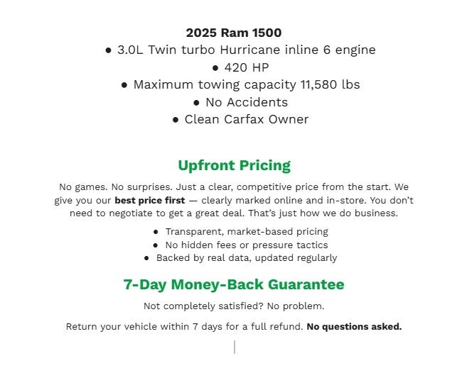 2025 RAM 1500 Rebel 4x4 Crew Cab 5'7 Box