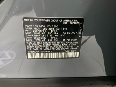 2026 Volkswagen Atlas 2.0T SEL 4MOTION