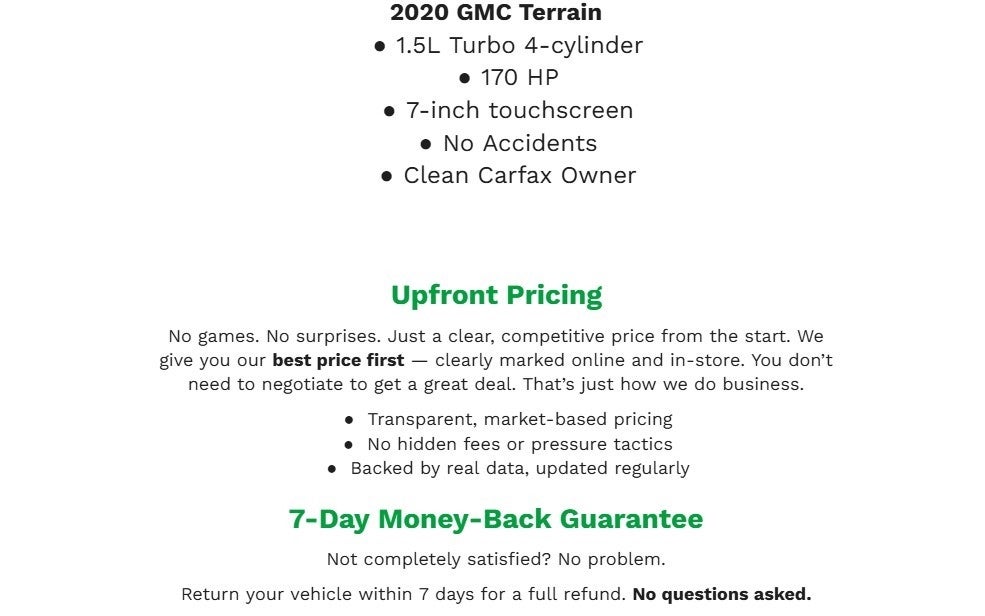 2020 GMC Terrain AWD 4dr SLT